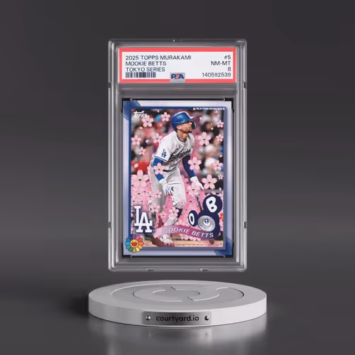2025 Topps Takashi Murakami + MLB World Tour Tokyo Series #5 Mookie Betts (PSA 8 NM-MT)