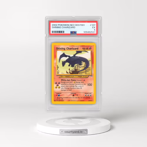 2002 Pokémon Neo Destiny #107 Shining Charizard - Holo (PSA 5 EX)