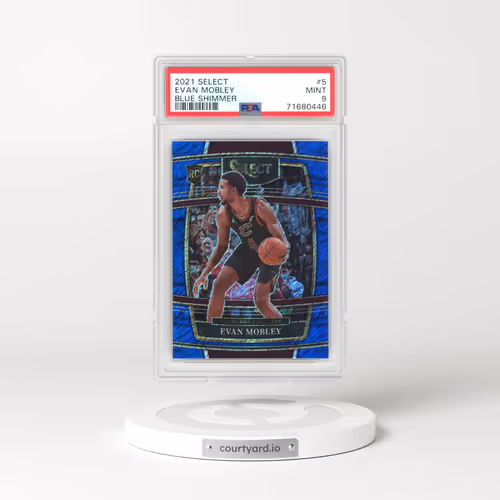 2021 Panini Select #5 Evan Mobley - Blue Shimmer (PSA 9 MINT)