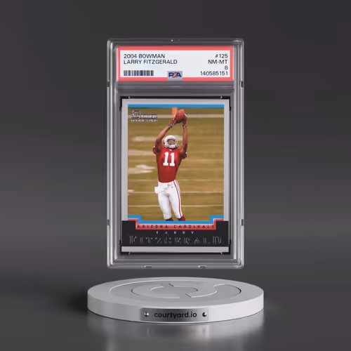 2004 Bowman #125 Larry Fitzgerald (PSA 8 NM-MT)