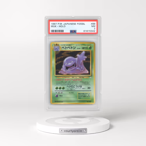 1997 Japanese The Mystery of the Fossils #89 Muk - Holo (PSA 7 NM)