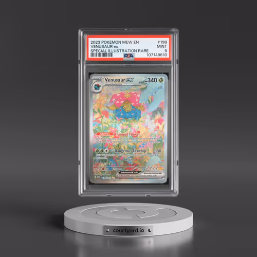 2023 Pokémon Mew EN-151 #198 Venusaur EX - Holo Special Illustration Rare (PSA 9 MINT)