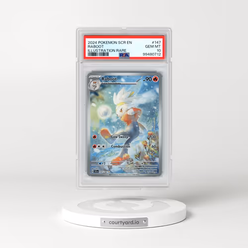 2024 Pokémon Scr EN-Stellar Crown #147 Raboot - Illustration Rare (PSA 10 GEM MINT)