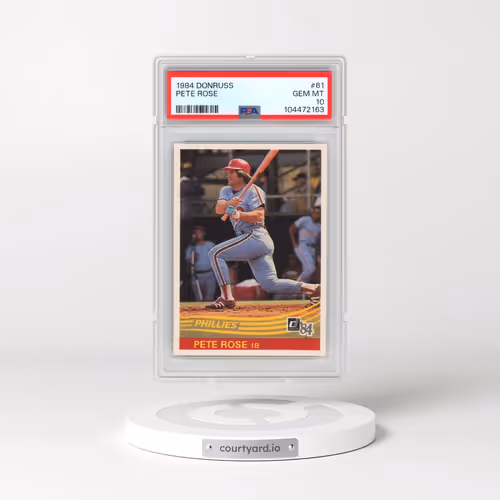 1984 Donruss #61 Pete Rose (PSA 10 GEM MINT)
