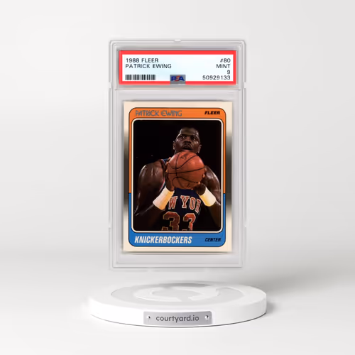 1988 Fleer #80 Patrick Ewing (PSA 9 MINT)