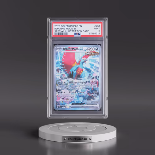 2023 Pokémon Par EN-Paradox Rift #251 Roaring Moon EX - Holo Special Illustration Rare (PSA 9 MINT)