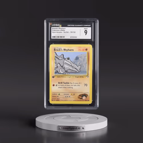 2000 Gym Heroes #70/132 Brock's Rhyhorn - 1st Edition 1st Edition (CGC 9 MINT)