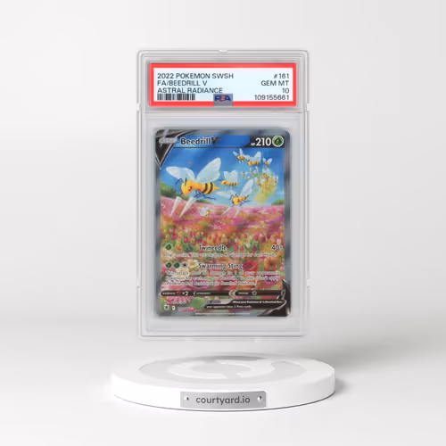 2022 Pokémon Sword & Shield Astral Radiance #161 Beedrill V - Holo Full Art (PSA 10 GEM MINT)
