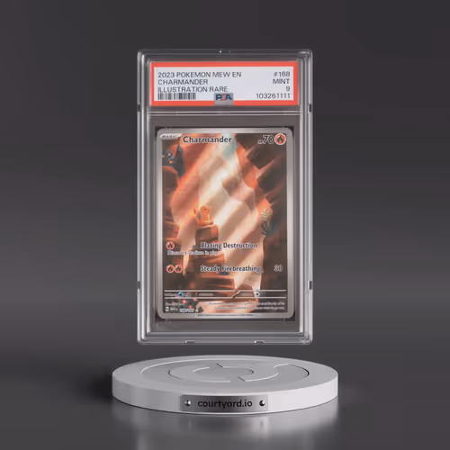 2023 Pokémon Mew EN-151 #168 Charmander - Illustration Rare (PSA 9 MINT)