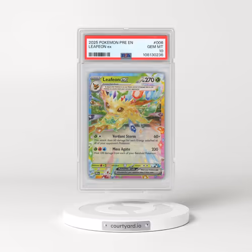 2025 Pokémon Pre EN-Prismatic Evolutions #006 Leafeon EX - Holo (PSA 10 GEM MINT)