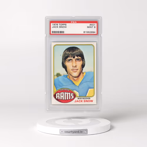 1976 Topps #401 Jack Snow (PSA 9 MINT)