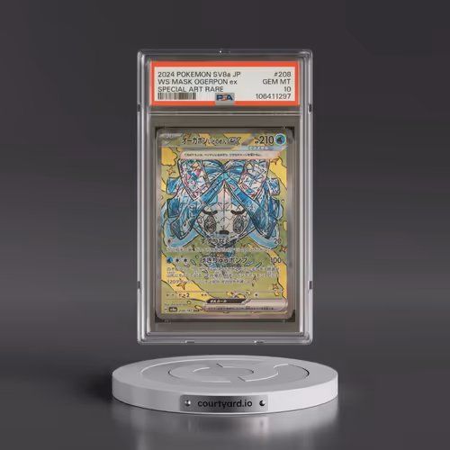 2024 Pokémon Sv8a-Terastal Fest EX #208 Wellspring Mask Ogerpon EX - Holo Special Art Rare (PSA 10 G