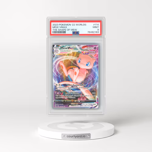 2023 Pokémon 2022 World Championships Deck: the Shape of Mew #114 Mew Vmax - The Shape of Mew (PSA 9 MINT)