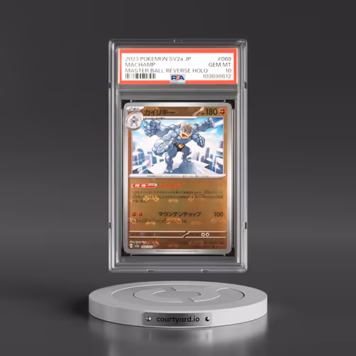 2023 Pokémon Sv2a-Pokemon 151 #068 Machamp - Reverse Holo Master Ball (PSA 10 GEM MINT)