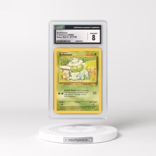 2000 Base Set 2 #67 Bulbasaur (CGC 8 NM-MT)
