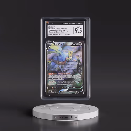 2021 VMAX Climax #250/184 Zacian V - Holo Character Super Rare (CGC 9.5 MINT+)