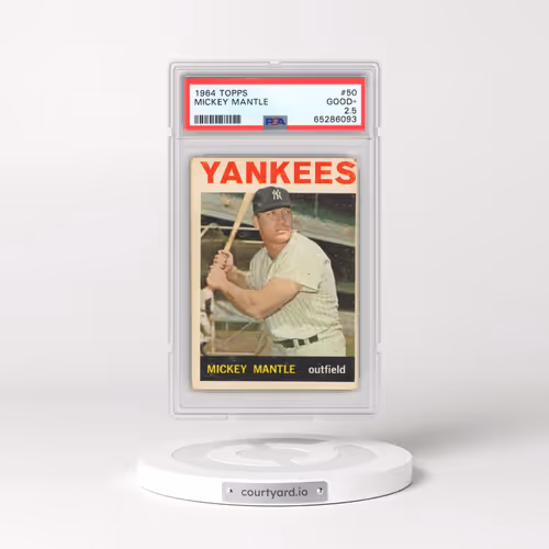1964 Topps #50 Mickey Mantle (PSA 2.5 GOOD+)