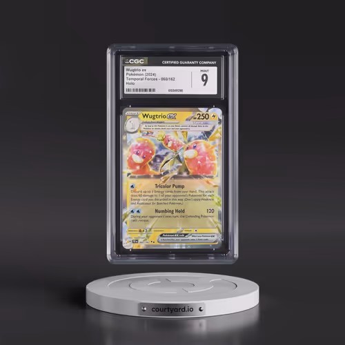 2024 Pokémon Tef EN-Temporal Forces #060 Wugtrio EX - Holo (CGC 9 MINT)