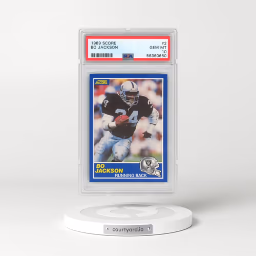 1989 Score #2 Bo Jackson (PSA 10 GEM MINT)