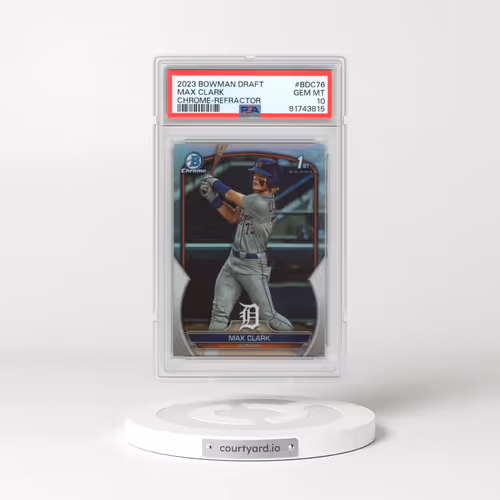 2023 Bowman Draft #BDC76 Max Clark - Chrome-Refractor (PSA 10 GEM MINT)