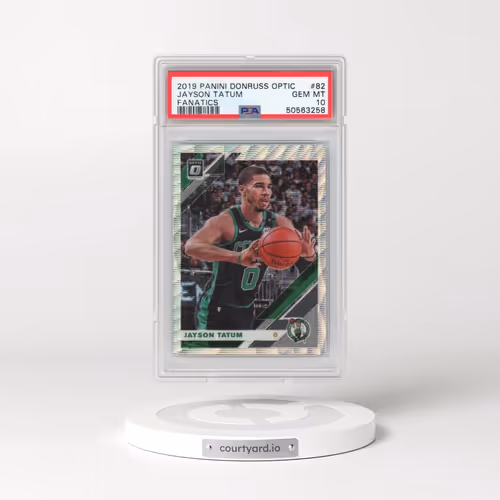 2019 Panini Donruss Optic #82 Jayson Tatum - Fanatics (PSA 10 GEM MINT)