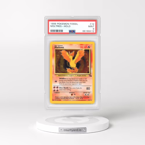 1999 Fossil #12 Moltres - Holo (PSA 9 MINT)