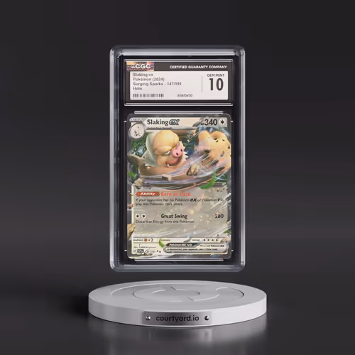 2024 Pokémon Ssp EN-Surging Sparks #147 Slaking EX - Holo (CGC 10 GEM MINT)