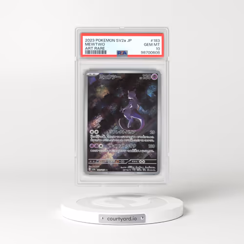 2023 Pokémon Card 151 #183 Mewtwo - Art Rare (PSA 10 GEM MINT)