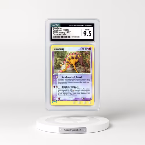 2003 EX Dragon #16 Girafarig - Holo e-Card Symbol (CGC 9.5 MINT+)