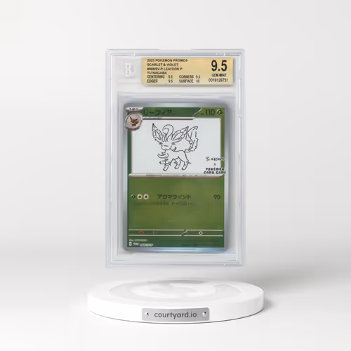 2022 Scarlet & Violet Promos #068 Leafeon - YU NAGABA Pokémon Center Campaign (BGS 9.5 GEM MINT)