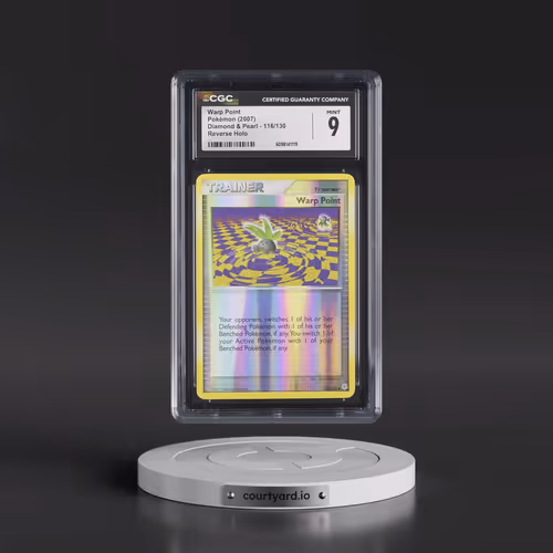 2007 Diamond & Pearl #116/130 Warp Point - Reverse Holo (CGC 9 MINT)