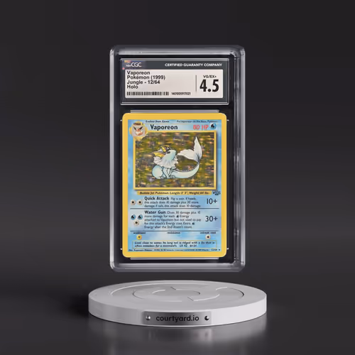 1999 Jungle #12/64 Vaporeon - Holo (CGC 4.5 VG-EX+)