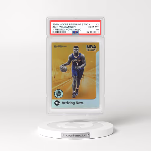 2019 Panini Hoops Premium Stock Arriving Now #2 Zion Williamson - Holo (PSA 10 GEM MINT)