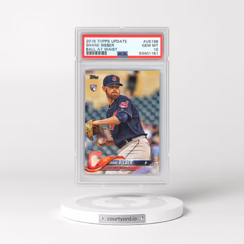 2018 Topps Update #US198 Shane Bieber - Ball at Waist (PSA 10 GEM MINT)