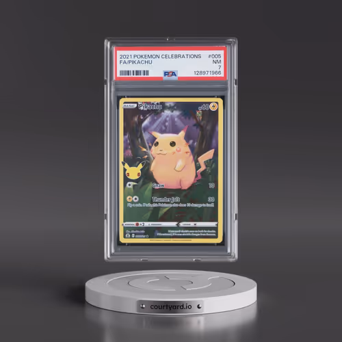 2021 Pokémon Celebrations #005 Pikachu - Full Art (PSA 7 NM)