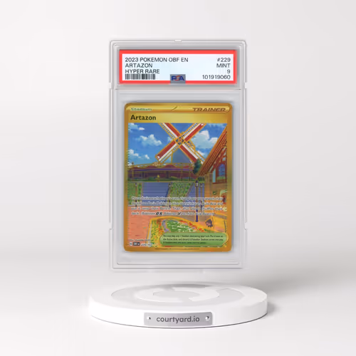 2023 Pokémon Obf EN-Obsidian Flames #229 Artazon - Hyper Rare (PSA 9 MINT)