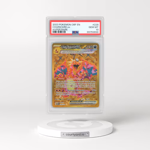 2023 Pokémon Obf EN-Obsidian Flames #228 Charizard EX - Holo Hyper Rare (PSA 10 GEM MINT)