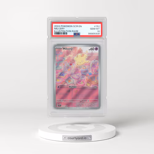 2024 Pokémon Scr EN-Stellar Crown #152 Milcery - Illustration Rare (PSA 10 GEM MINT)