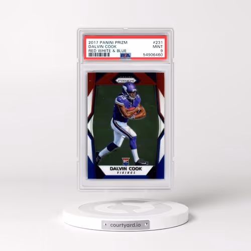 2017 Panini Prizm #231 Dalvin Cook - Red White & Blue (PSA 9 MINT)