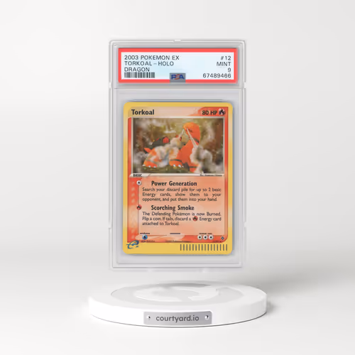 2003 EX Dragon #12 Torkoal - Holo (PSA 9 MINT)