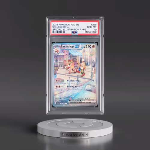 2023 Pokémon Pal EN-Paldea Evolved #258 Skeledirge EX - Holo Special Illustration Rare (PSA 10 GEM M