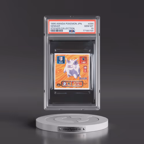 1996 Amada Pokémon Sticker Collection #094 Gengar (PSA 10 GEM MINT)