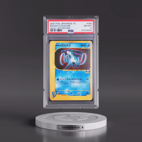 2001 Pokémon VS #096 Rocket's Suicune - 1st Edition Holo (PSA 8 NM-MT)