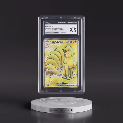 2023 Pokémon Card 151 #188/165 Ninetales ex - Super Rare Holo (CGC 9.5 MINT+)
