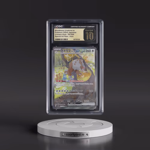 2024 Pokémon Sv5a-Crimson Haze #091 Bloodmoon Ursaluna EX - Holo Special Art Rare (CGC 10 PRISTINE)