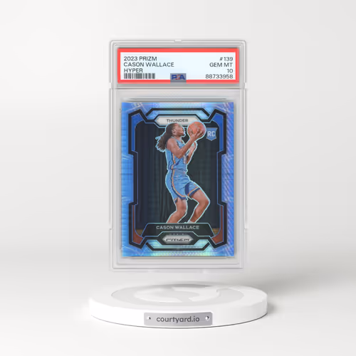 2023 Panini Prizm #139 Cason Wallace - Hyper Prizm (PSA 10 GEM MINT)
