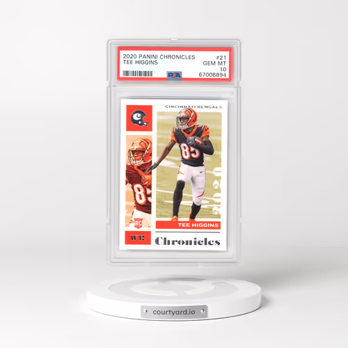 2020 Panini Chronicles #21 Tee Higgins (PSA 10 GEM MINT)