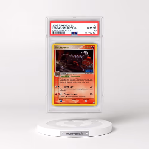 2005 Pokémon EX Unseen Forces #7 Houndoom - Reverse Foil (PSA 10 GEM MINT)