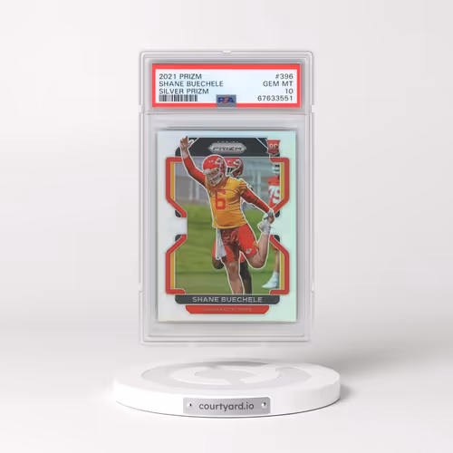 2021 Panini Prizm #396 Shane Buechele - Silver Prizm (PSA 10 GEM MINT)