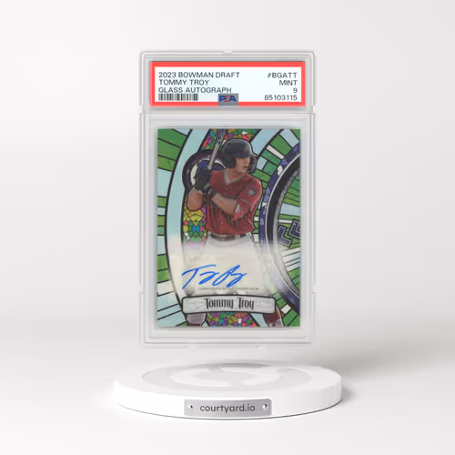 2023 Bowman Draft Bowman Glass Autograph #BGATT Tommy Troy (PSA 9 MINT)